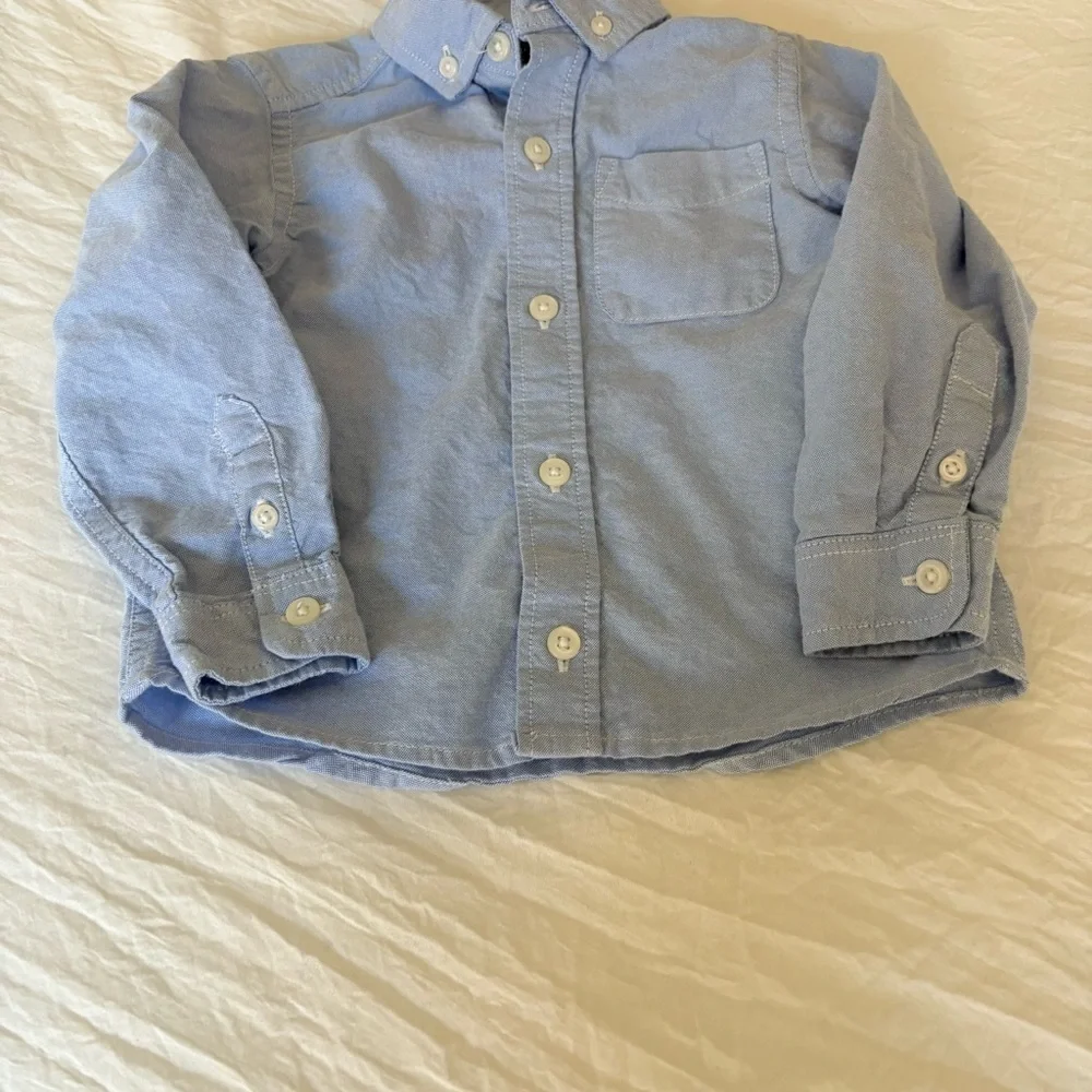 The Children's Place Boys Light Blue Cotton Button Down Shirt